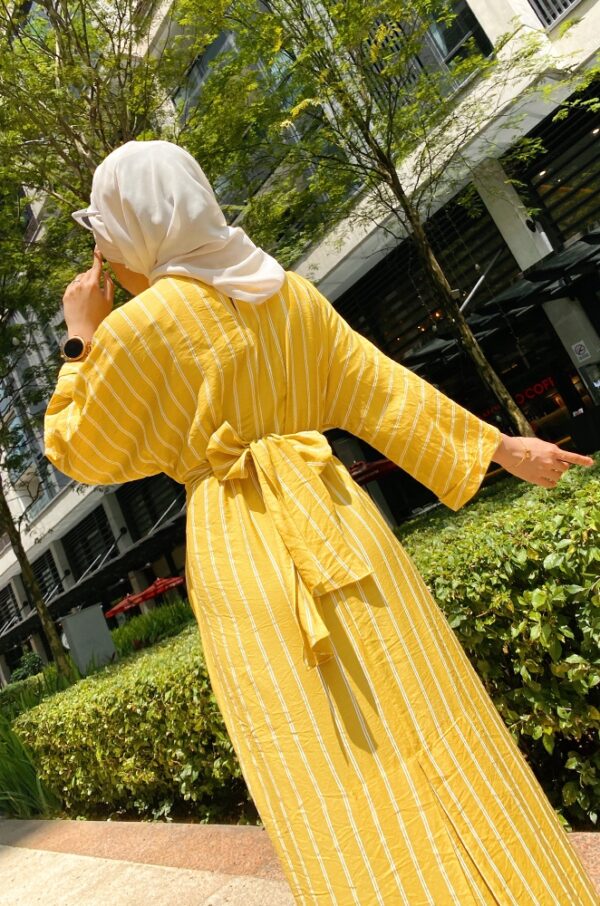 NAOMI WRAP DRESS (YELLOW)