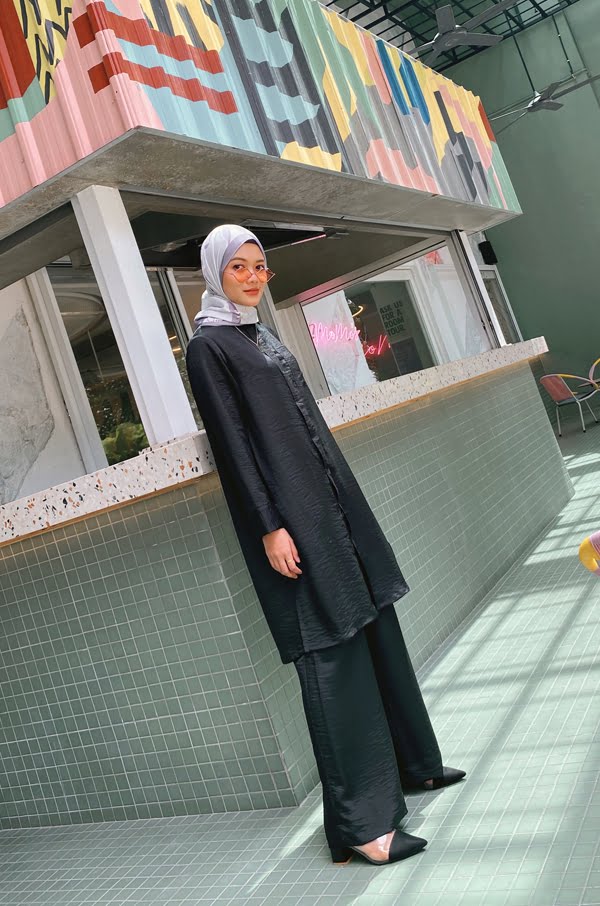 LOVEE TUNIC SET (BLACK)