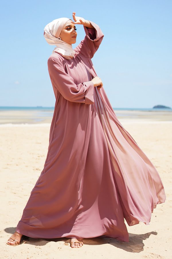MAISY CHIFFON DRESS (DUSTY PINK)