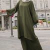 MADONNA PLAIN KURUNG (ARMY GREEN)