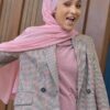 BASIC PLAIN HEAVY CHIFFON (ROSE PINK)