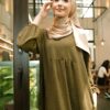 TAHEERA JUBAH DRESS (OLIVE GREEN)