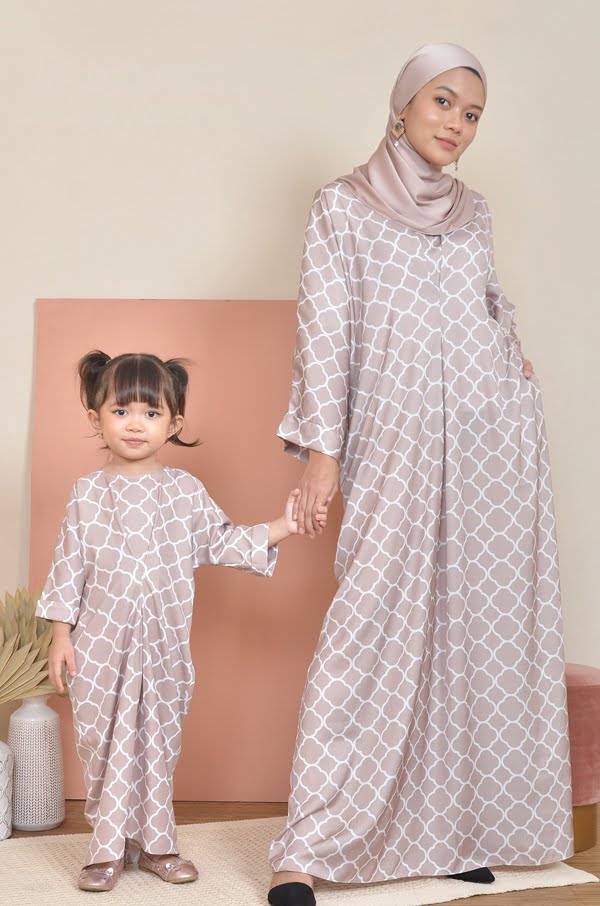 CLOVIA LONG KAFTAN (KHAKI BROWN)