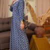CLOVIA LONG KAFTAN  (STEEL BLUE)