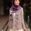 ATILIA PRINTED SQUARE (DARK PURPLE)