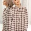 ERIKA PRINTED DRESS (CHATEAU BROWN)