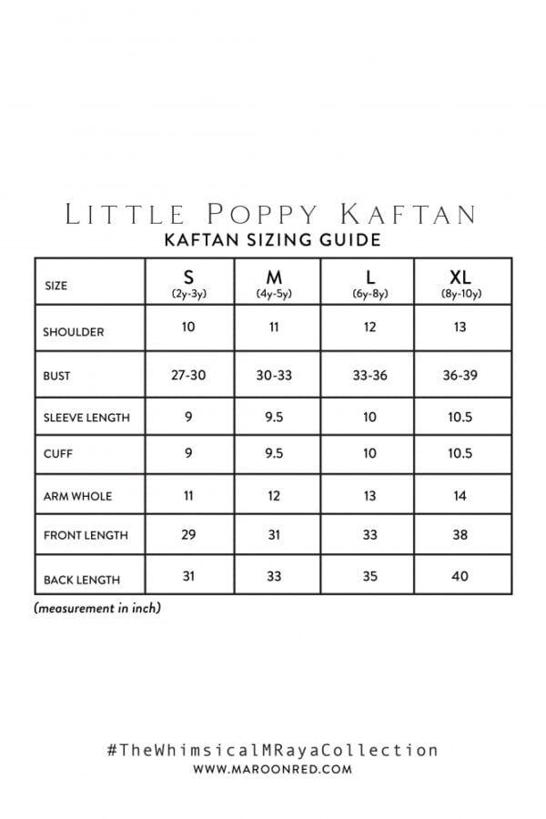 LITTLE POPPY KAFTAN (SEA SALT)