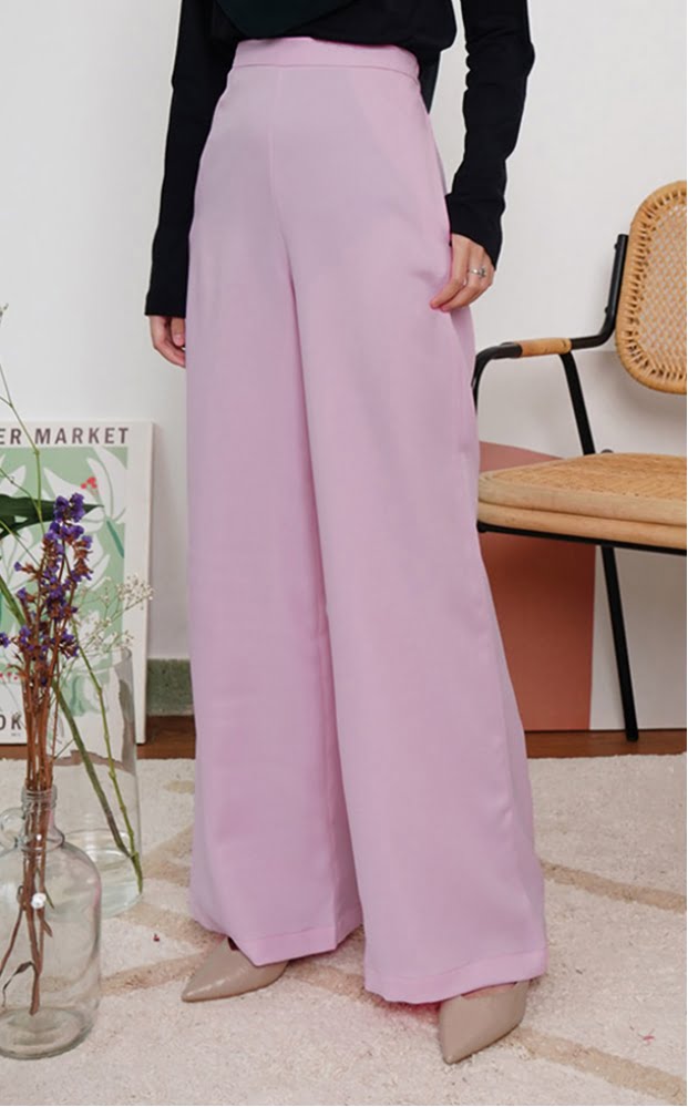 CASSIE PALAZZO PANTS (LIGHT LAVENDER)