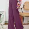 1 CASSIE PALAZZO PANTS (PLUM)