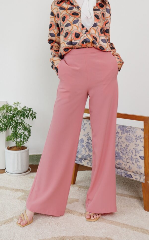 1 CASSIE PALAZZO PANTS (CORAL SALMON)