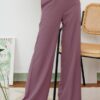 1 CASSIE PALAZZO PANTS (MANGOESTEEN PURPLE)