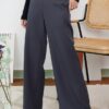 1 CASSIE PALAZZO PANTS (DARK MATTE SILVER)
