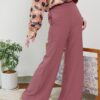 1 CASSIE PALAZZO PANTS (DARK CORAL)