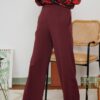 CASSIE PALAZZO PANTS (WINE)