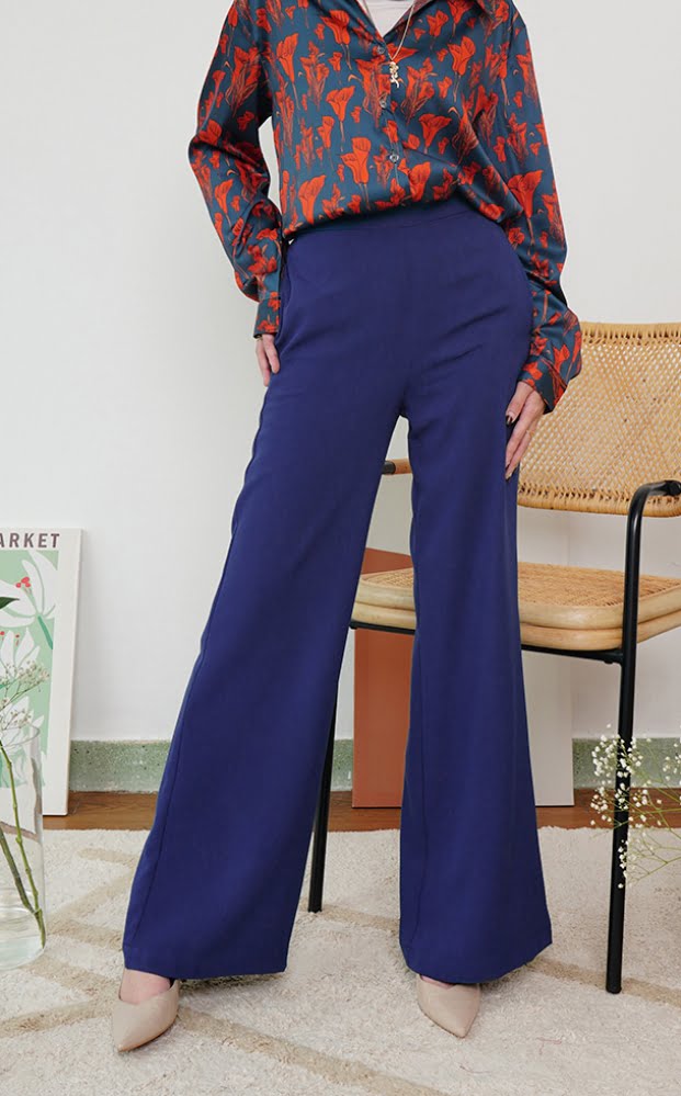 CASSIE PALAZZO PANTS (BLUE)