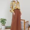 FLORAL PRINTED SHIRT (NUDE YELLOW)