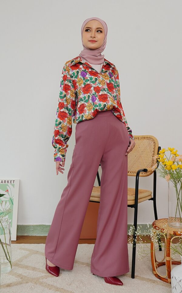 FLORAL PRINTED SHIRT (RED RICHES)
