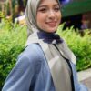 GHANIA PRINTED SQUARE (GREY)