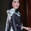 GHANIA PRINTED SHAWL (BLACK)