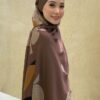 1 GHANIA PRINTED SHAWL (BROWN)