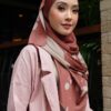 GHANIA PRINTED SHAWL (CORAL PINK)