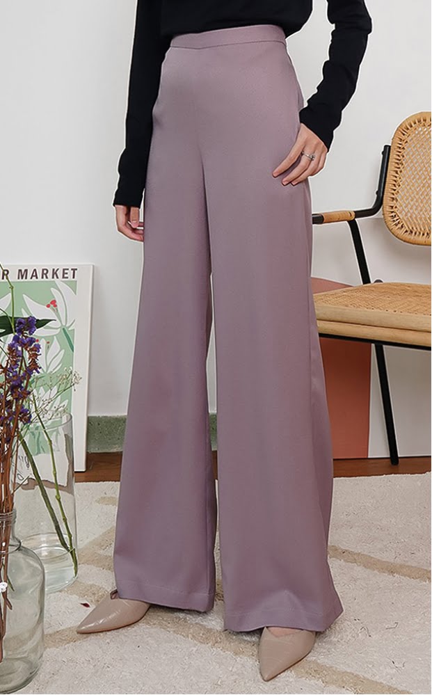 CASSIE PALAZZO PANTS (MAUVE)