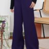 CASSIE PALAZZO PANTS (DARK PURPLE)