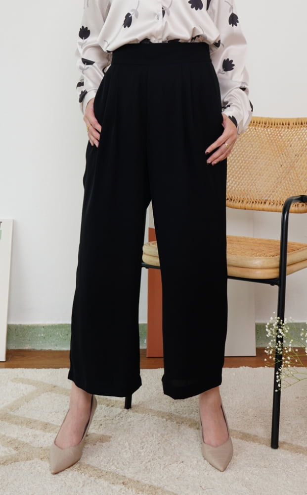 ADORA WIDE LEG TROUSERS (BLACK)