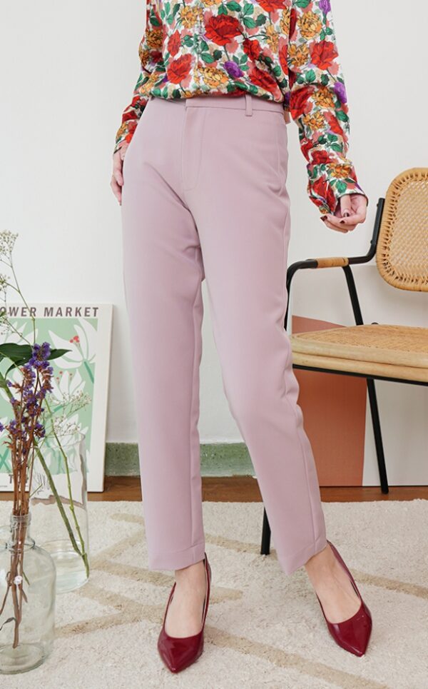 ELLIE SLIM PANTS (DUSTY PINK)