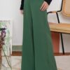 2 CASSIE PALAZZO PANTS (FOREST GREEN)