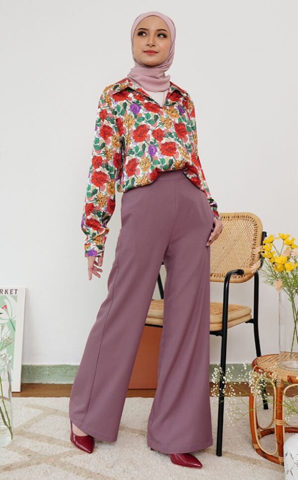2 CASSIE PALAZZO PANTS (MANGOESTEEN PURPLE)
