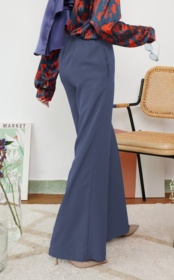2 CASSIE PALAZZO PANTS (BLUE GREY)