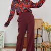 CASSIE PALAZZO PANTS (WINE)