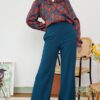 2 CASSIE PALAZZO PANTS (DARK TURQUOISE)