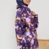 FLORAL PRINTED SHIRT (PURPLE)