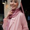 GHANIA PRINTED SHAWL (PINK PURPLE)