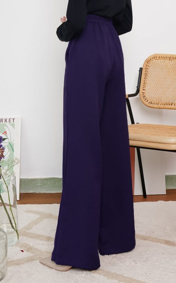 CASSIE PALAZZO PANTS (DARK PURPLE)