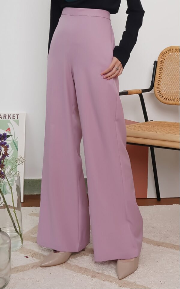 2 CASSIE PALAZZO PANTS (DULL PINK)