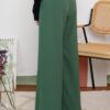 3 CASSIE PALAZZO PANTS (FOREST GREEN)