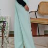 CASSIE PALAZZO PANTS (LIGHT MINT GREEN)