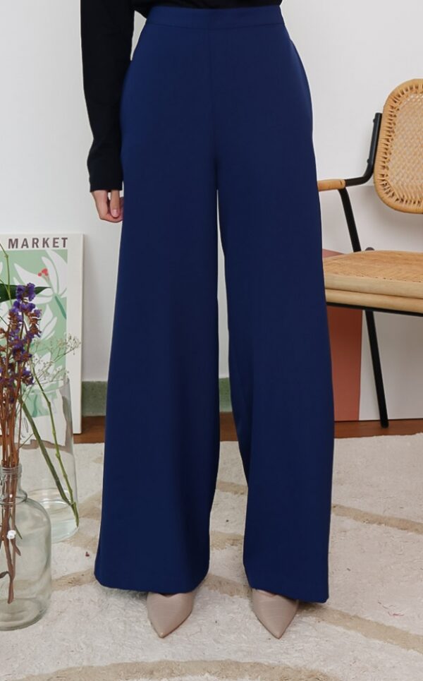 3 CASSIE PALAZZO PANTS (NAVY BLUE)
