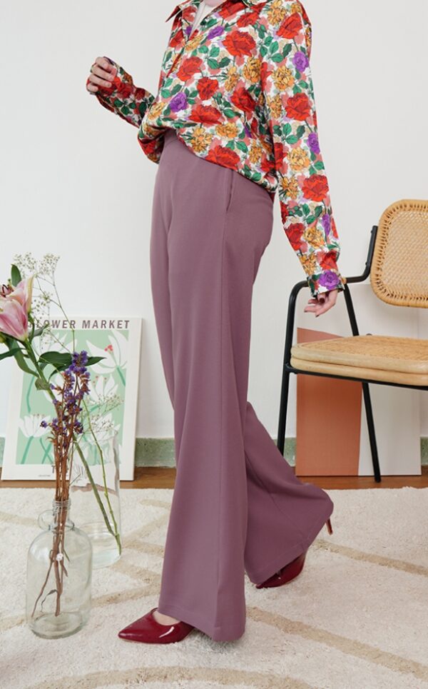 3 CASSIE PALAZZO PANTS (MANGOESTEEN PURPLE)