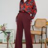 CASSIE PALAZZO PANTS (WINE)