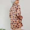 FLORAL PRINTED SHIRT (CHAMPAGNE ORANGE)