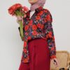 FLORAL PRINTED SHIRT (RED KEKWA)