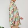FLORAL PRINTED SHIRT (CREAM MAGENTA)