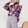 FLORAL PRINTED SHIRT (PURPLE)