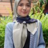 GHANIA PRINTED SQUARE (GREY)