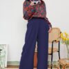 ADORA WIDE LEG TROUSERS (NAVY BLUE)