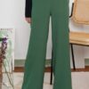 4 CASSIE PALAZZO PANTS (FOREST GREEN)
